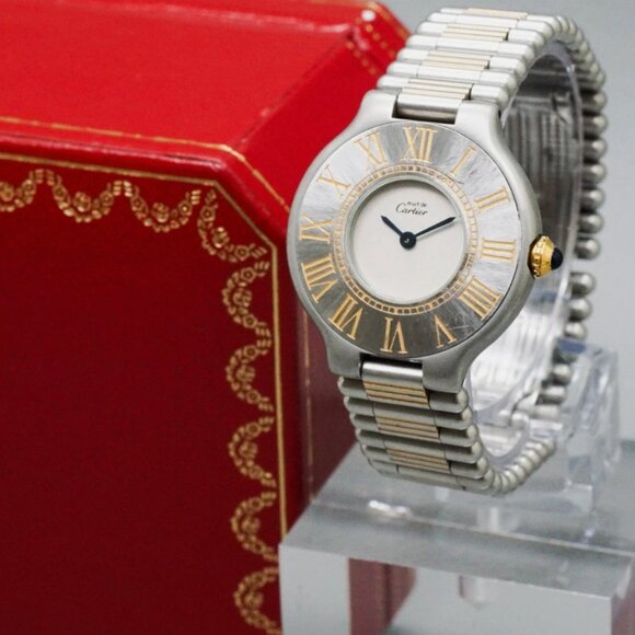 Mint, Box, Cartier Must 21 Two Tone 28mm Quartz Women\'s Watch main image 8